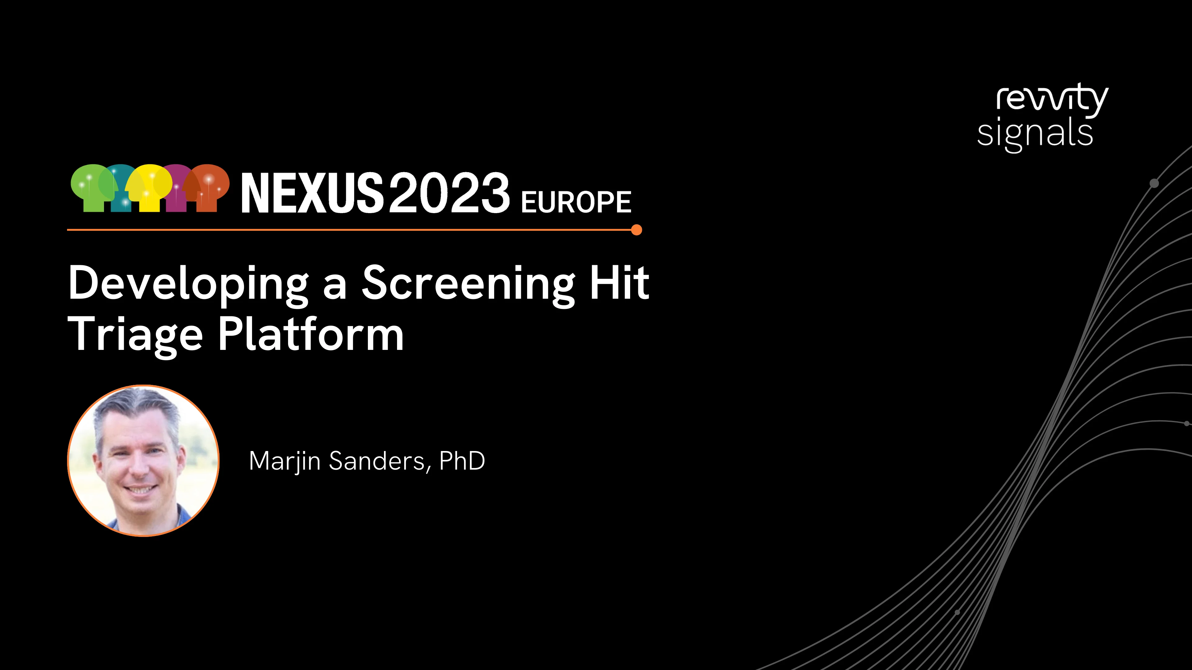 Watch Day 2, EU NEXUS - Developing a Screening Hit Triage Platform on Vimeo.