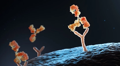 Antibody on the moon macro photography