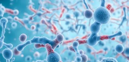 Innovation imperative article thumbnail - blue background with red and blue